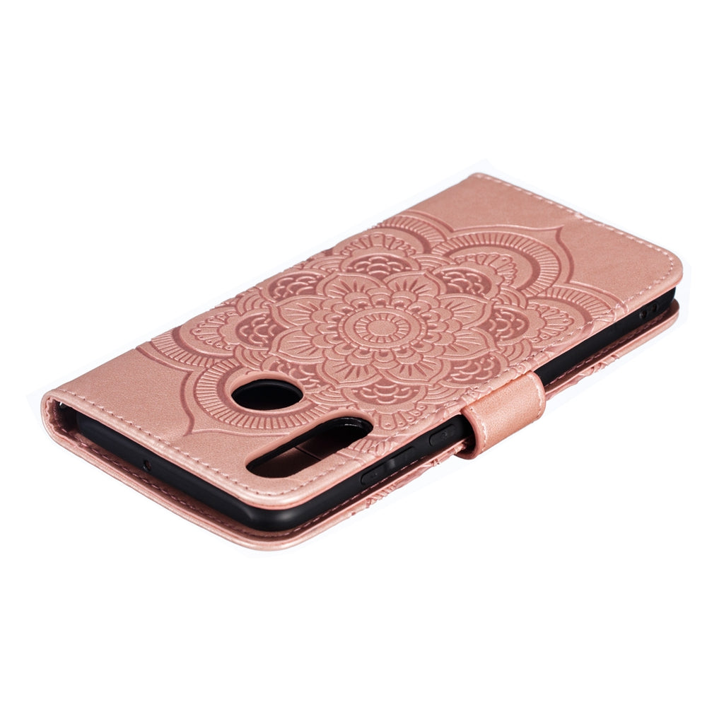 For Huawei P30 Lite/nova 4e/P30 lite New Edition Imprint Mandala Flower Phone Cover Case Leather Wallet