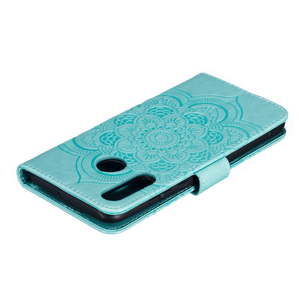 For Huawei P30 Lite/nova 4e/P30 lite New Edition Imprint Mandala Flower Phone Cover Case Leather Wallet