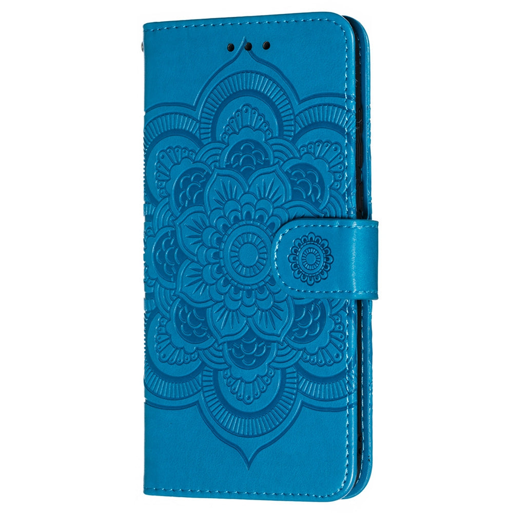 For Huawei P30 Lite/nova 4e/P30 lite New Edition Imprint Mandala Flower Phone Cover Case Leather Wallet
