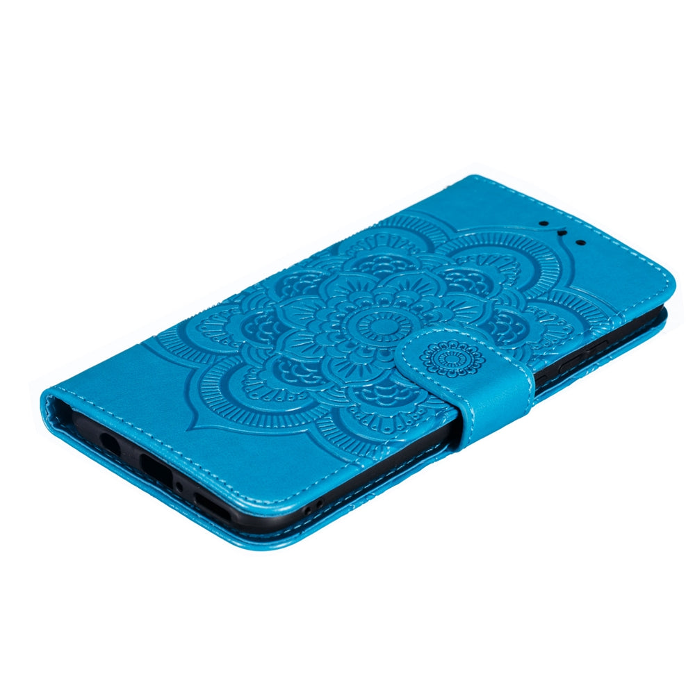 For Huawei P30 Lite/nova 4e/P30 lite New Edition Imprint Mandala Flower Phone Cover Case Leather Wallet