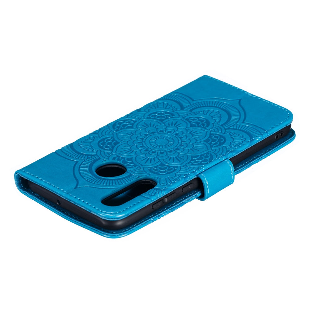 For Huawei P30 Lite/nova 4e/P30 lite New Edition Imprint Mandala Flower Phone Cover Case Leather Wallet