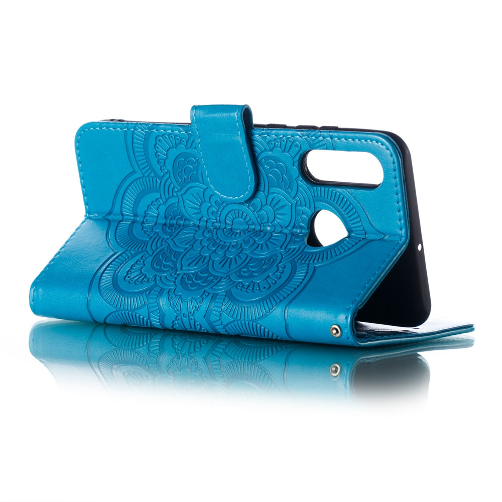 For Huawei P30 Lite/nova 4e/P30 lite New Edition Imprint Mandala Flower Phone Cover Case Leather Wallet