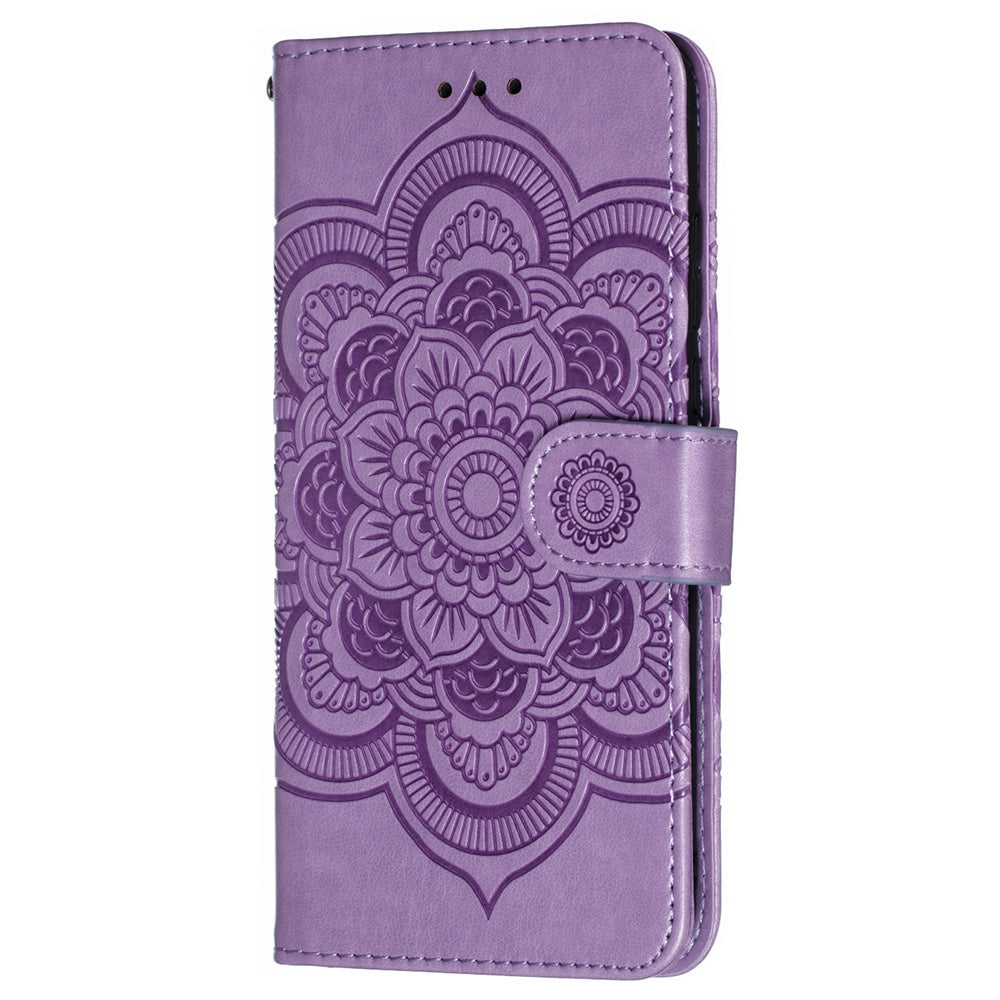 For Huawei P30 Lite/nova 4e/P30 lite New Edition Imprint Mandala Flower Phone Cover Case Leather Wallet
