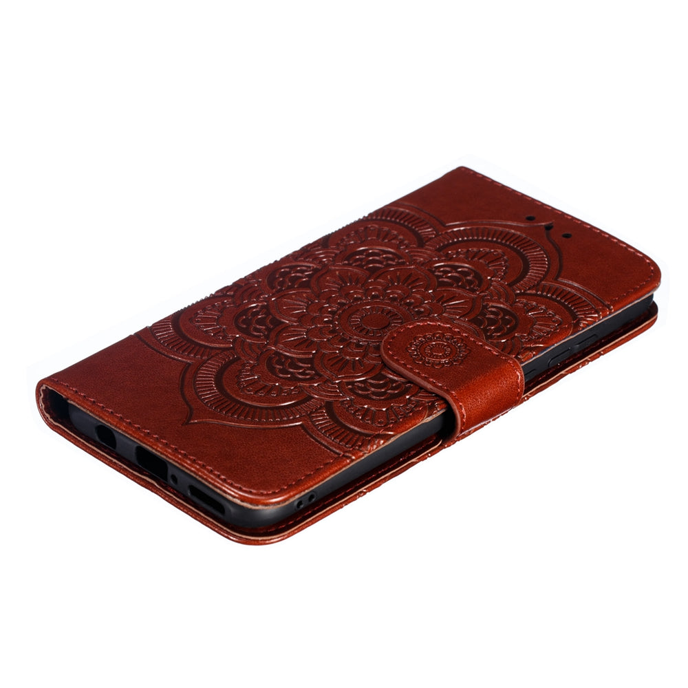 For Huawei P30 Lite/nova 4e/P30 lite New Edition Imprint Mandala Flower Phone Cover Case Leather Wallet