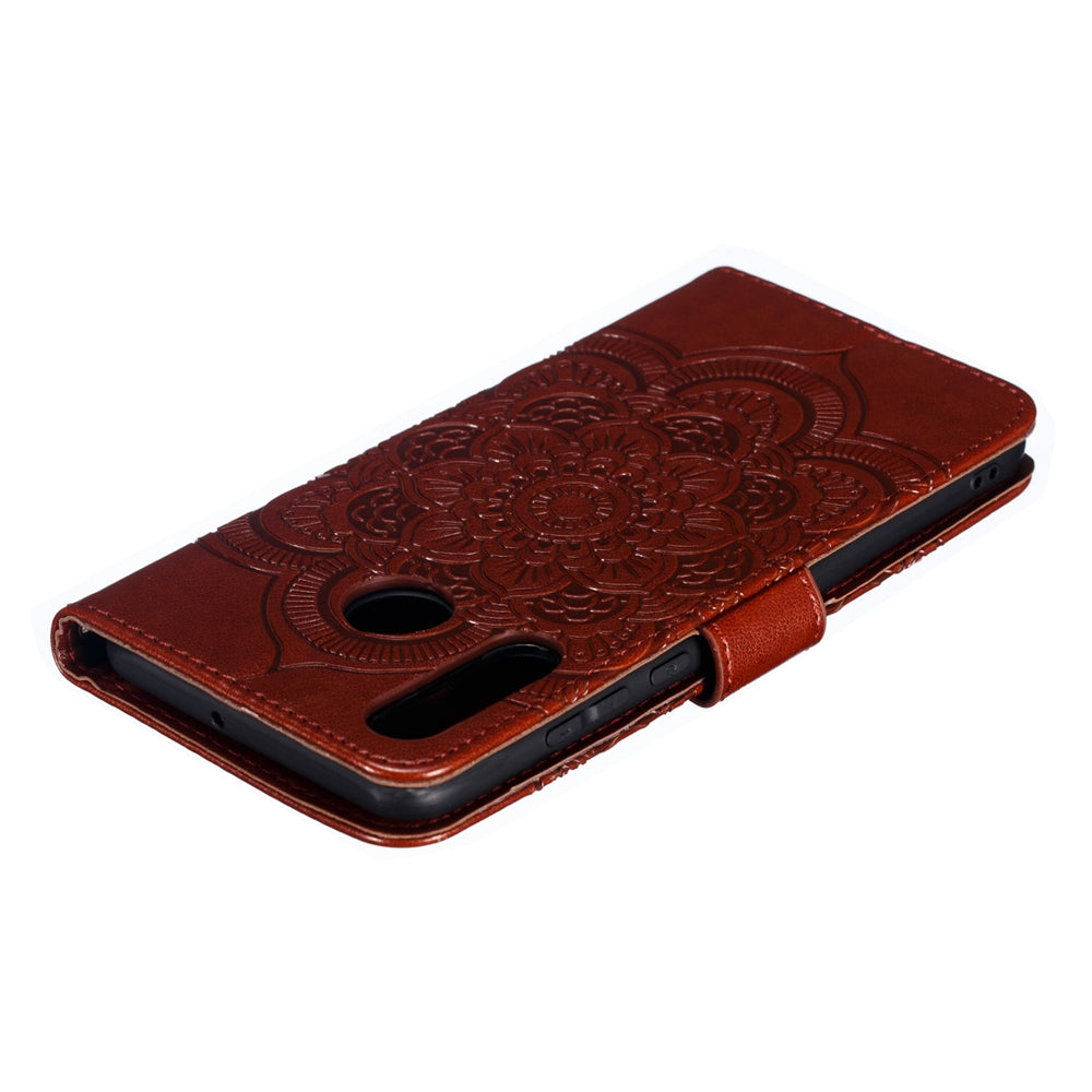 For Huawei P30 Lite/nova 4e/P30 lite New Edition Imprint Mandala Flower Phone Cover Case Leather Wallet