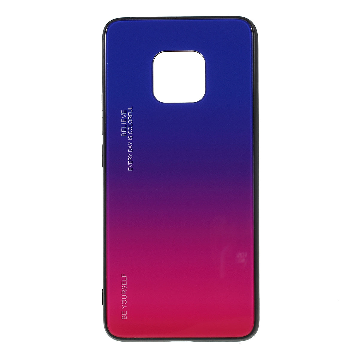 For Huawei Mate 20 Pro Gradient Color Glass + PC + TPU Hybrid Case
