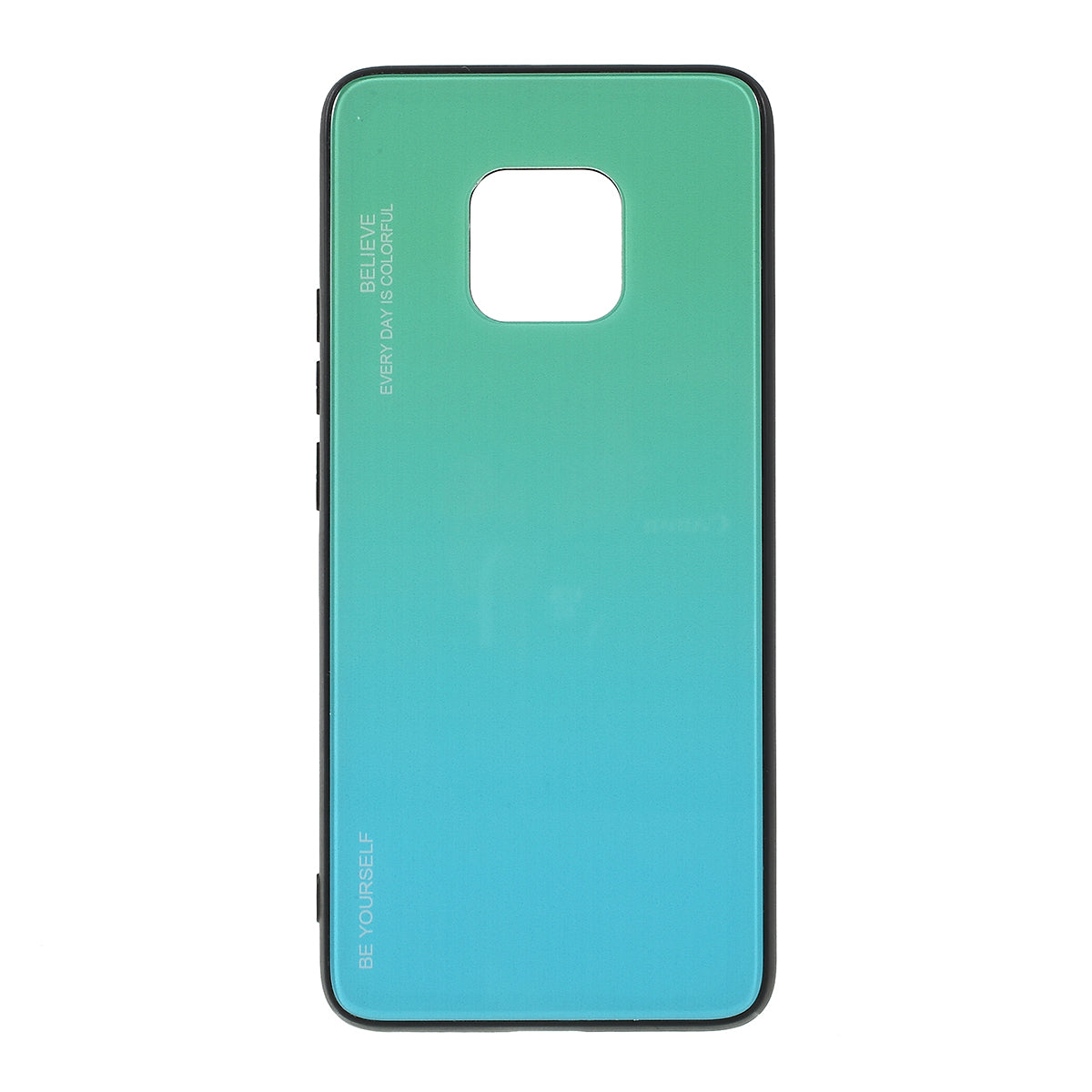For Huawei Mate 20 Pro Gradient Color Glass + PC + TPU Hybrid Case