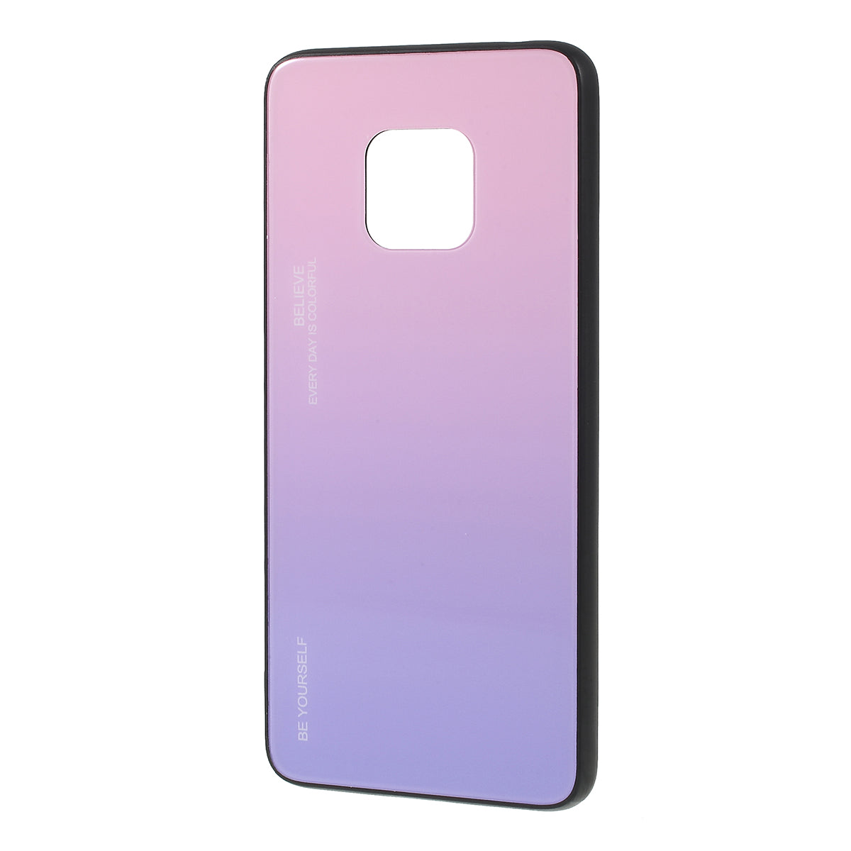 For Huawei Mate 20 Pro Gradient Color Glass + PC + TPU Hybrid Case