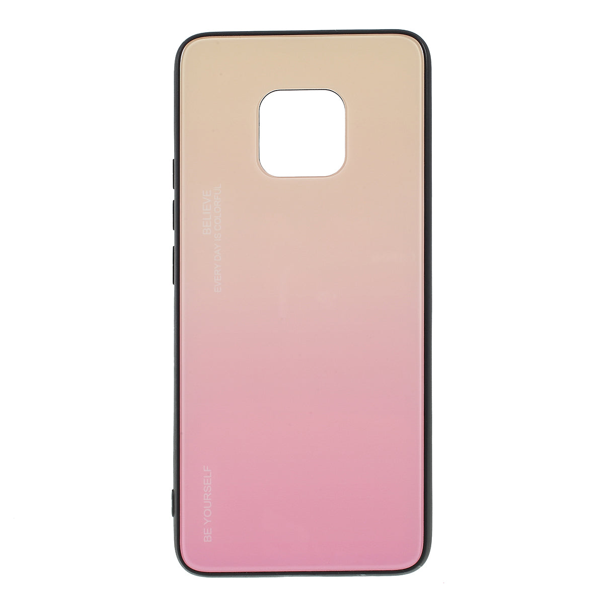 For Huawei Mate 20 Pro Gradient Color Glass + PC + TPU Hybrid Case