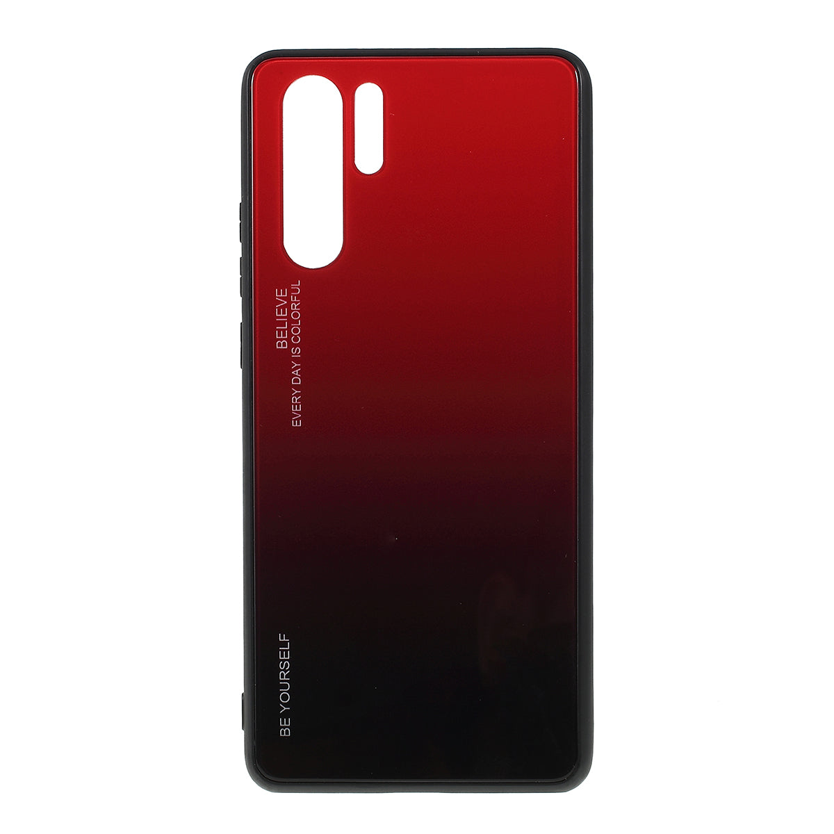 For Huawei P30 Pro Gradient Color Glass + PC + TPU Hybrid Case