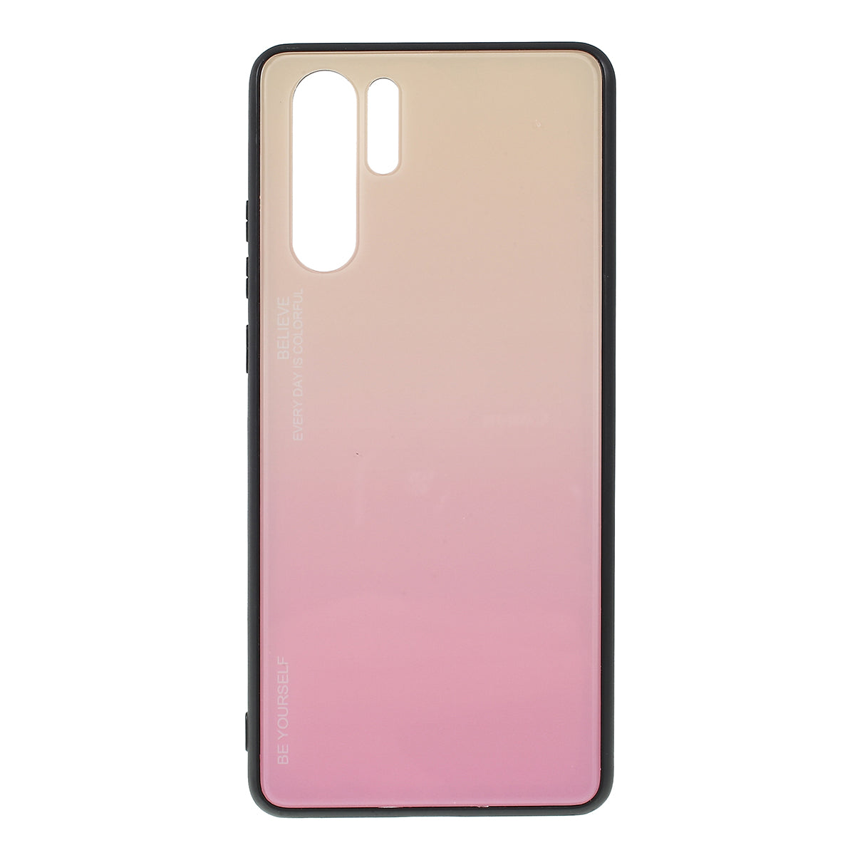 For Huawei P30 Pro Gradient Color Glass + PC + TPU Hybrid Case