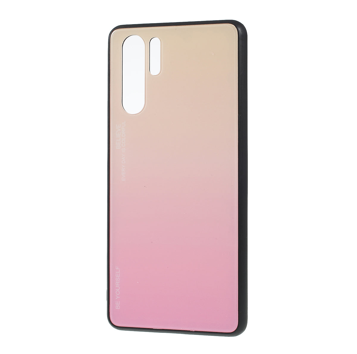 For Huawei P30 Pro Gradient Color Glass + PC + TPU Hybrid Case