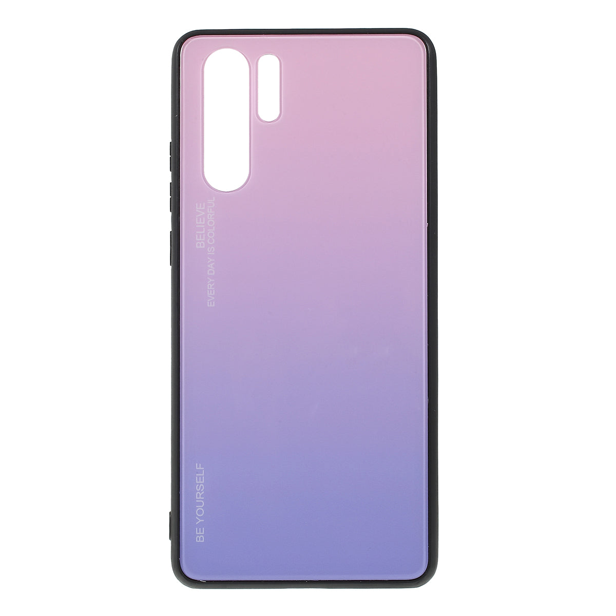 For Huawei P30 Pro Gradient Color Glass + PC + TPU Hybrid Case