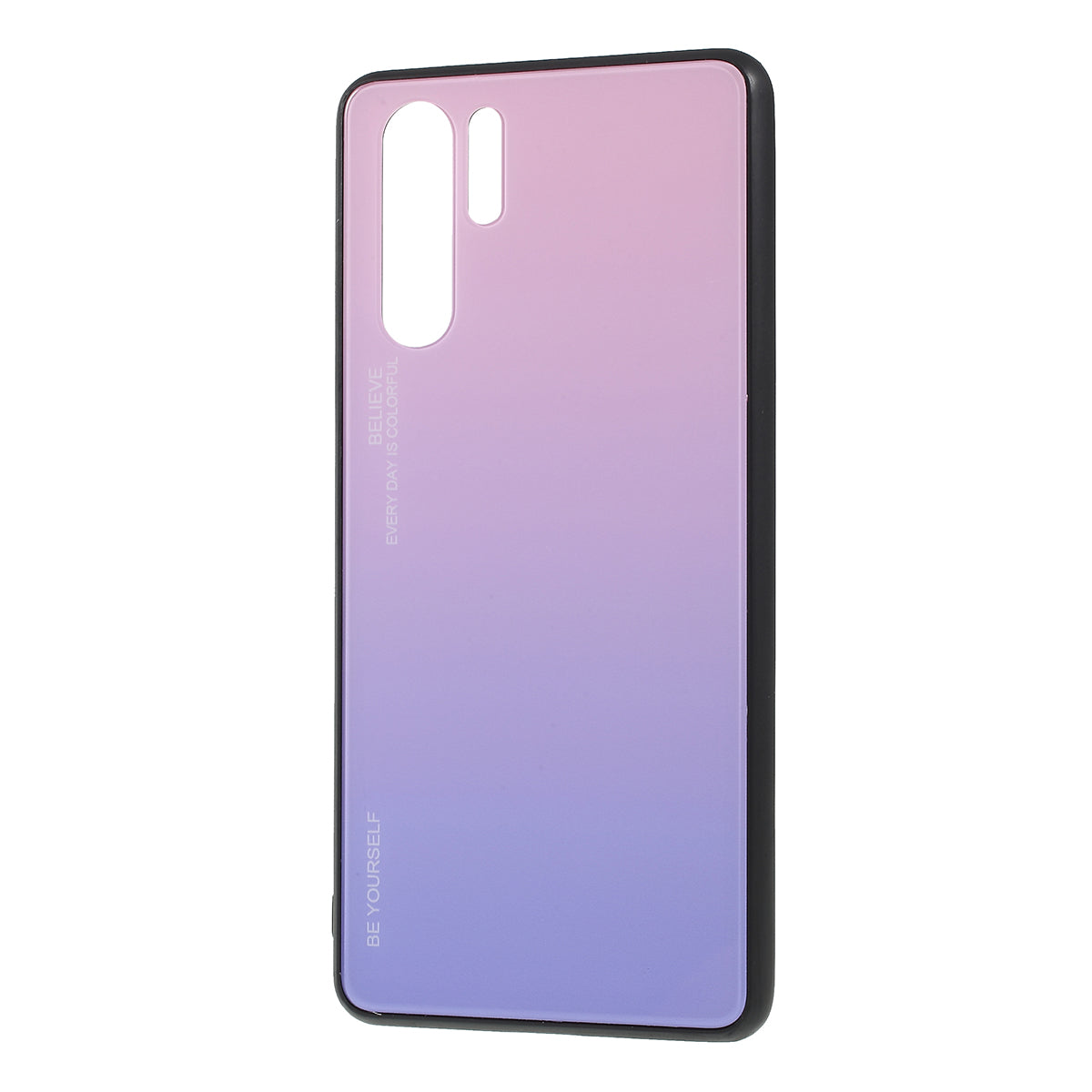 For Huawei P30 Pro Gradient Color Glass + PC + TPU Hybrid Case