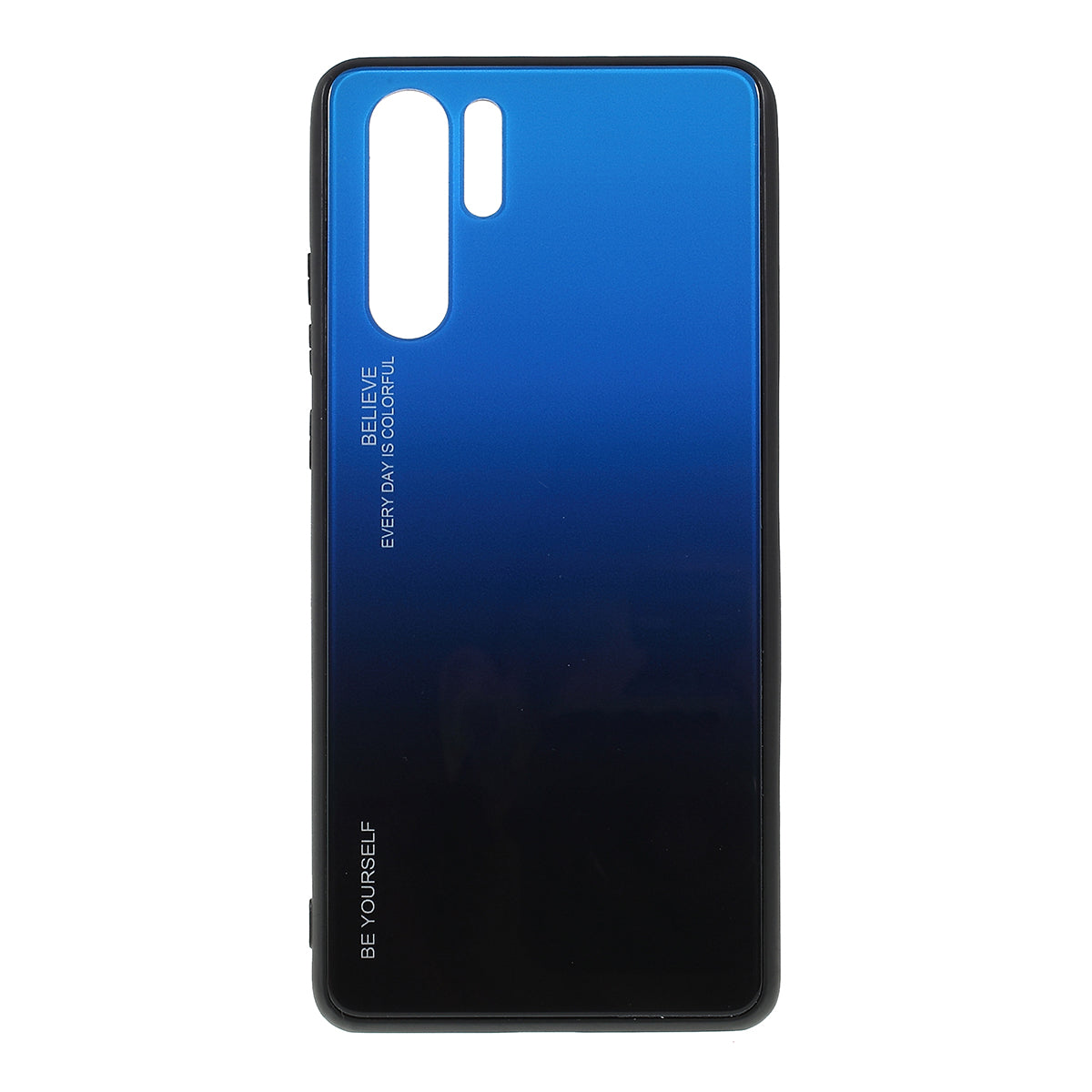 For Huawei P30 Pro Gradient Color Glass + PC + TPU Hybrid Case