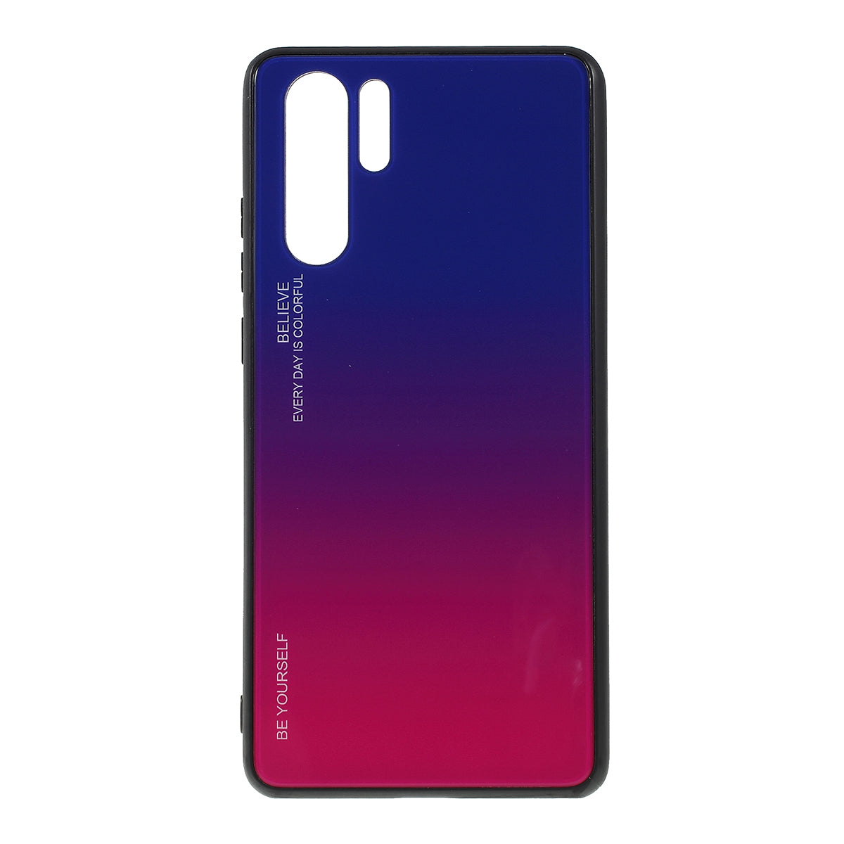 For Huawei P30 Pro Gradient Color Glass + PC + TPU Hybrid Case