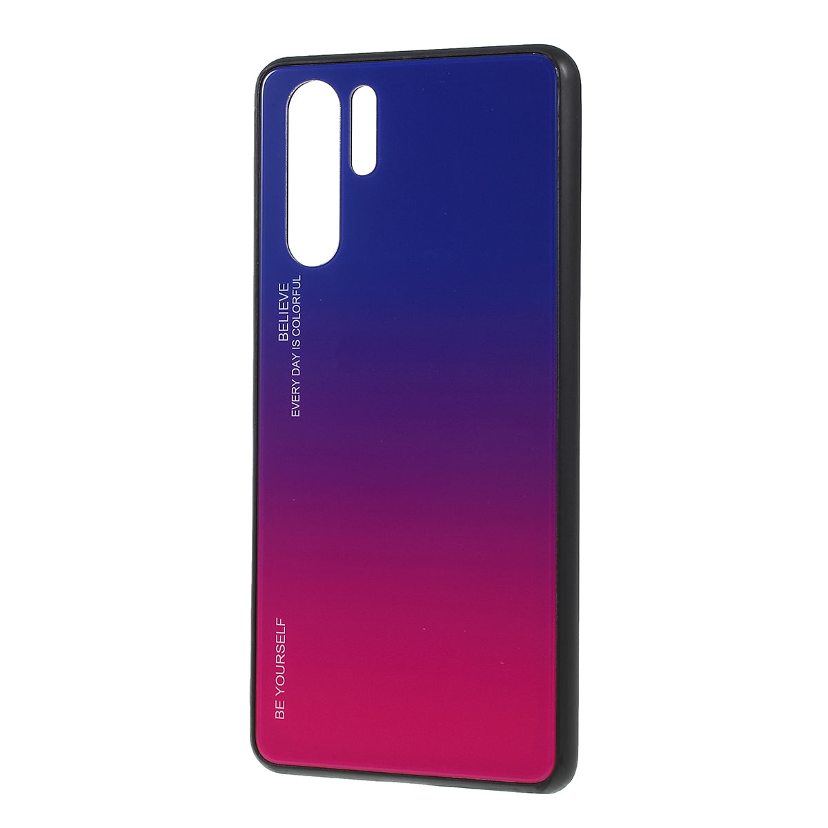 For Huawei P30 Pro Gradient Color Glass + PC + TPU Hybrid Case