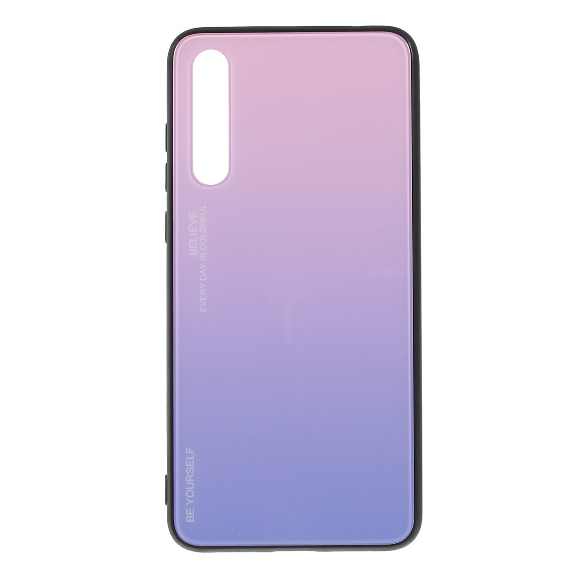 For Huawei P20 Pro Gradient Color Glass + PC + TPU Hybrid Mobile Phone Case