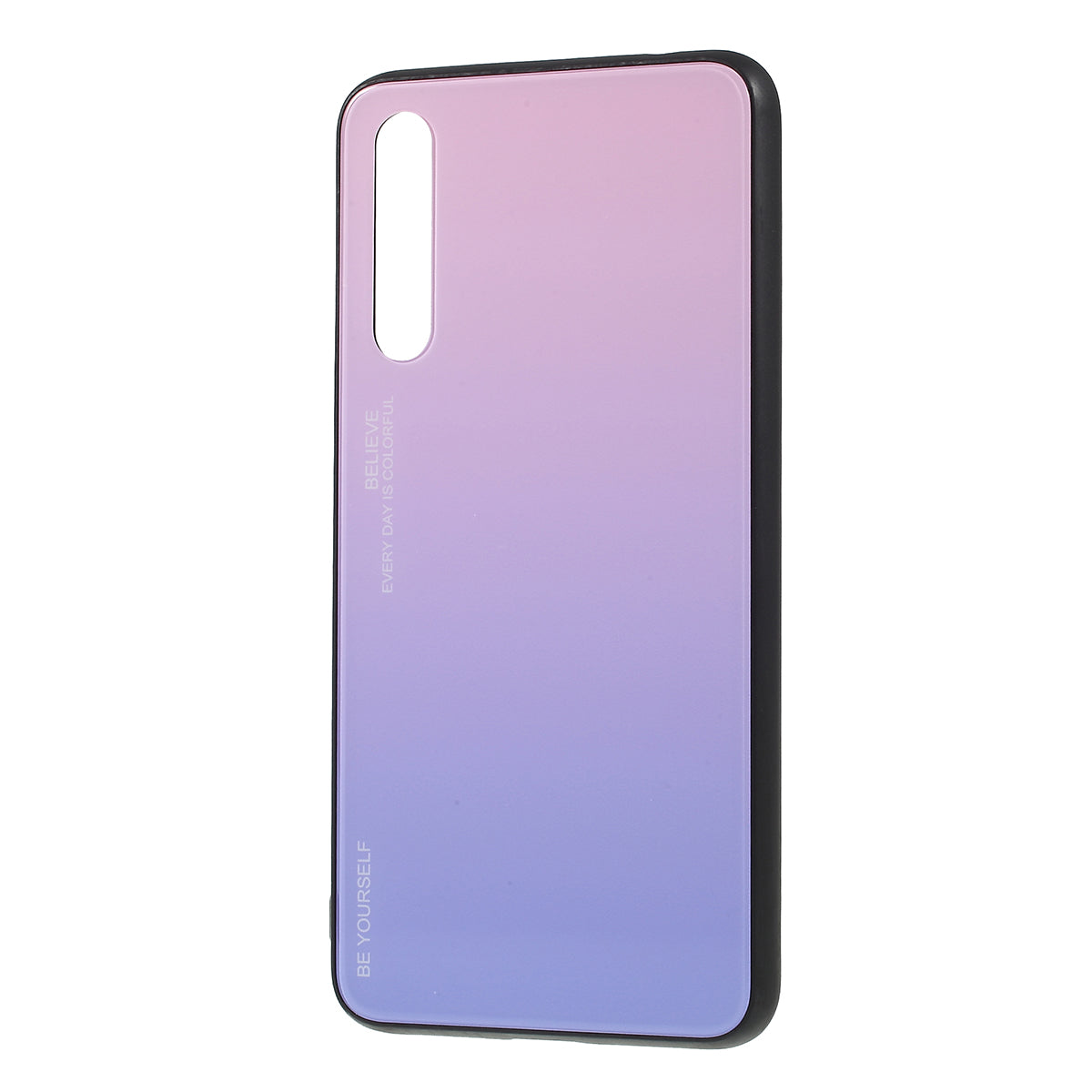 For Huawei P20 Pro Gradient Color Glass + PC + TPU Hybrid Mobile Phone Case