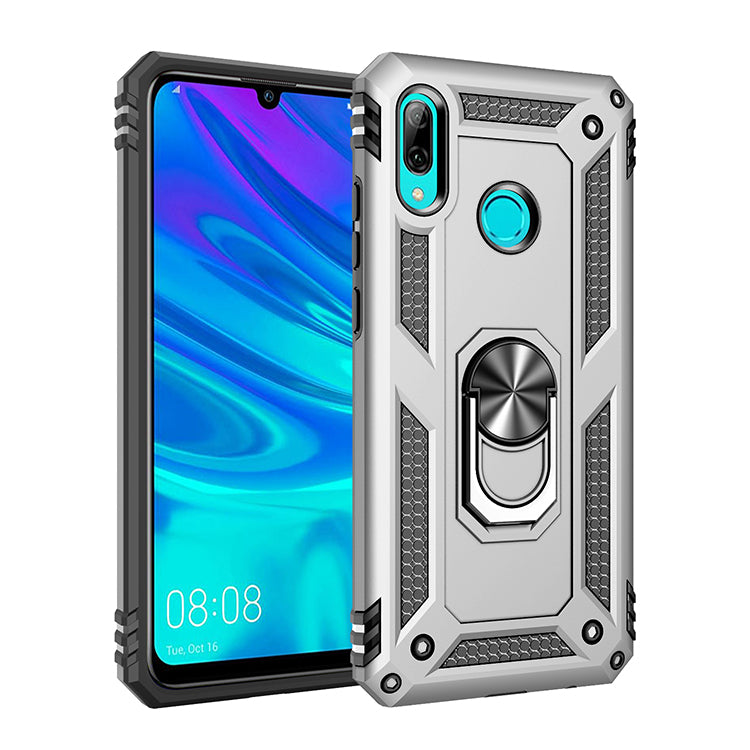2 in 1 360 Degree TPU+PC+Metal Phone Cover with Kickstand for Huawei P Smart (2019) / Honor 10 Lite / Nova Lite 3 (Japan)