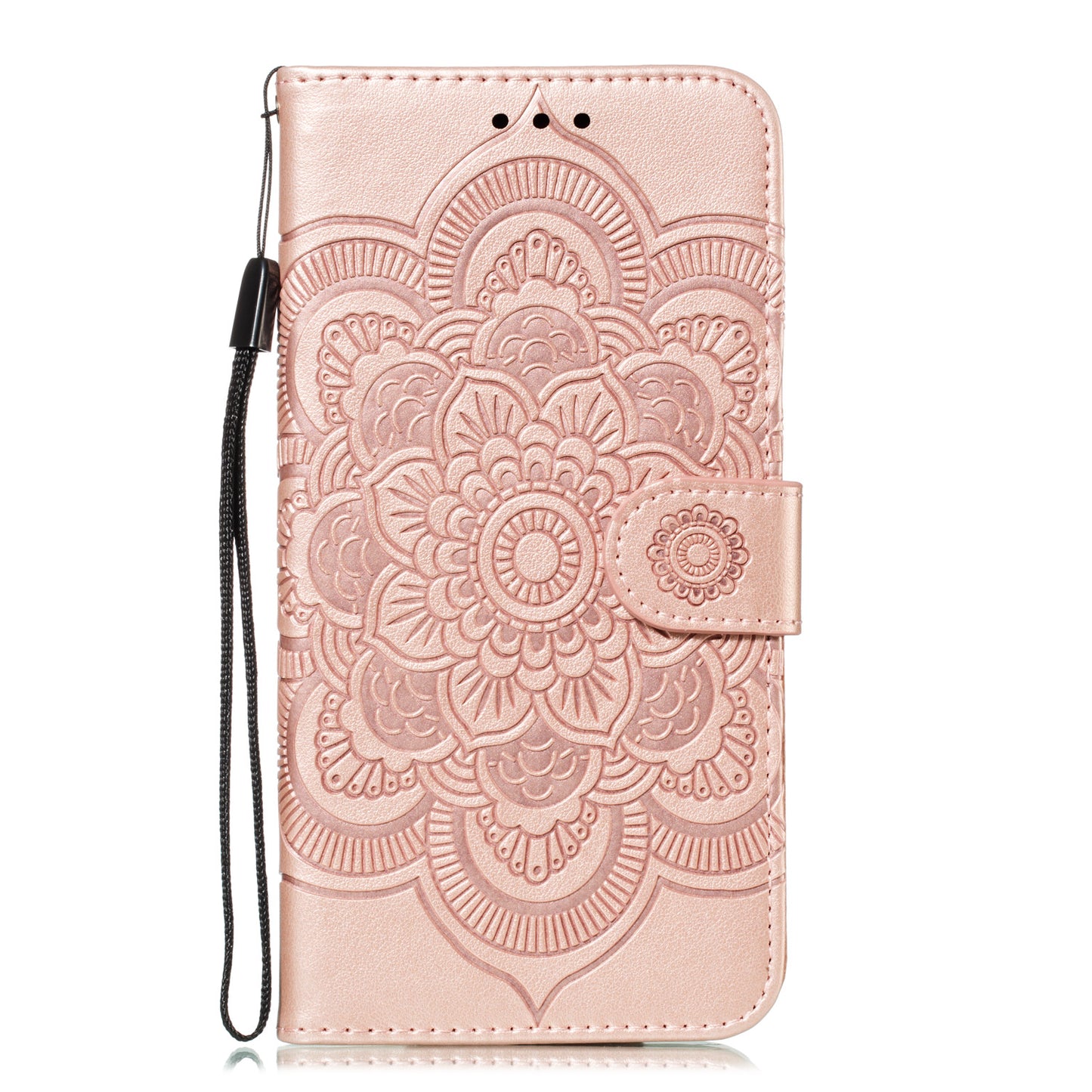 For Huawei P20 lite (2019) / nova 5i Imprint Mandala Flower Leather Wallet Shell