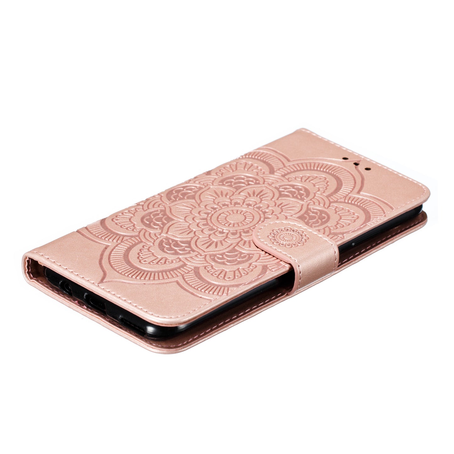 For Huawei P20 lite (2019) / nova 5i Imprint Mandala Flower Leather Wallet Shell
