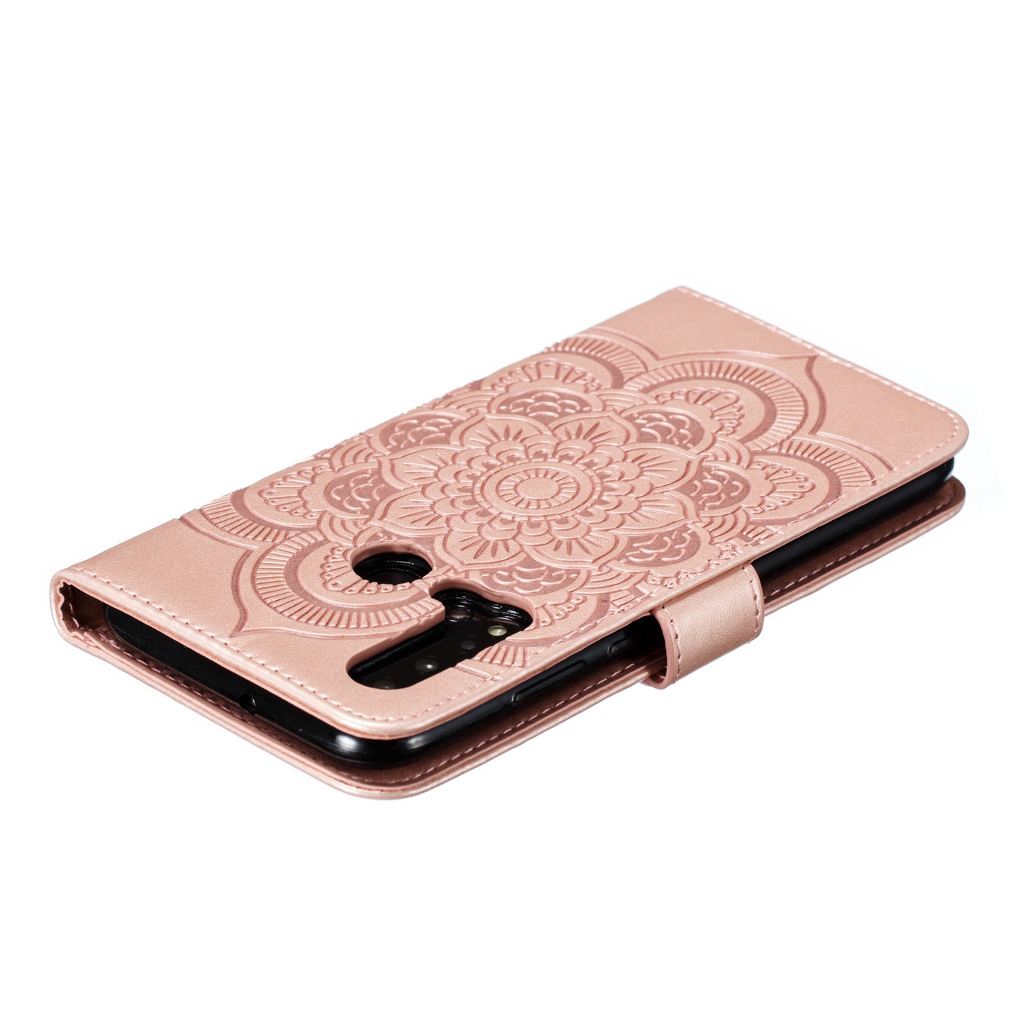For Huawei P20 lite (2019) / nova 5i Imprint Mandala Flower Leather Wallet Shell