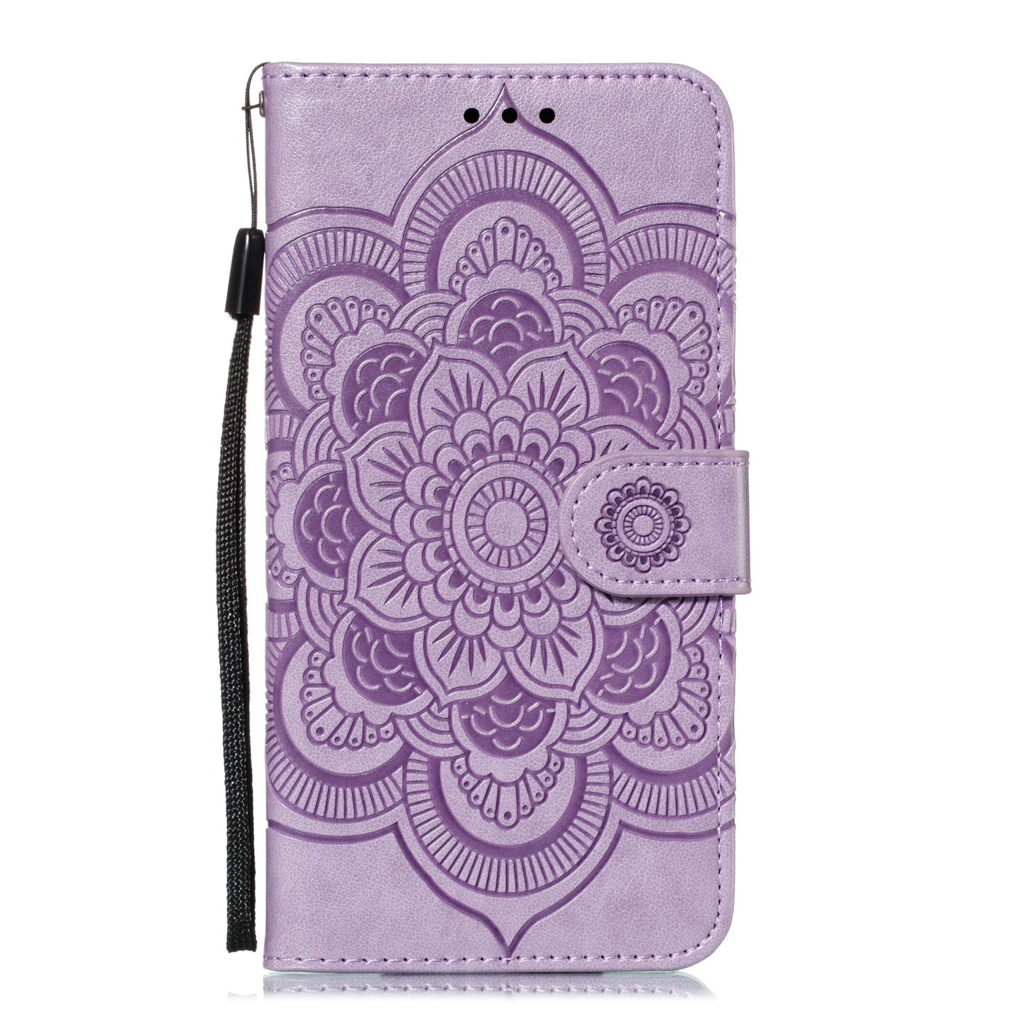 For Huawei P20 lite (2019) / nova 5i Imprint Mandala Flower Leather Wallet Shell