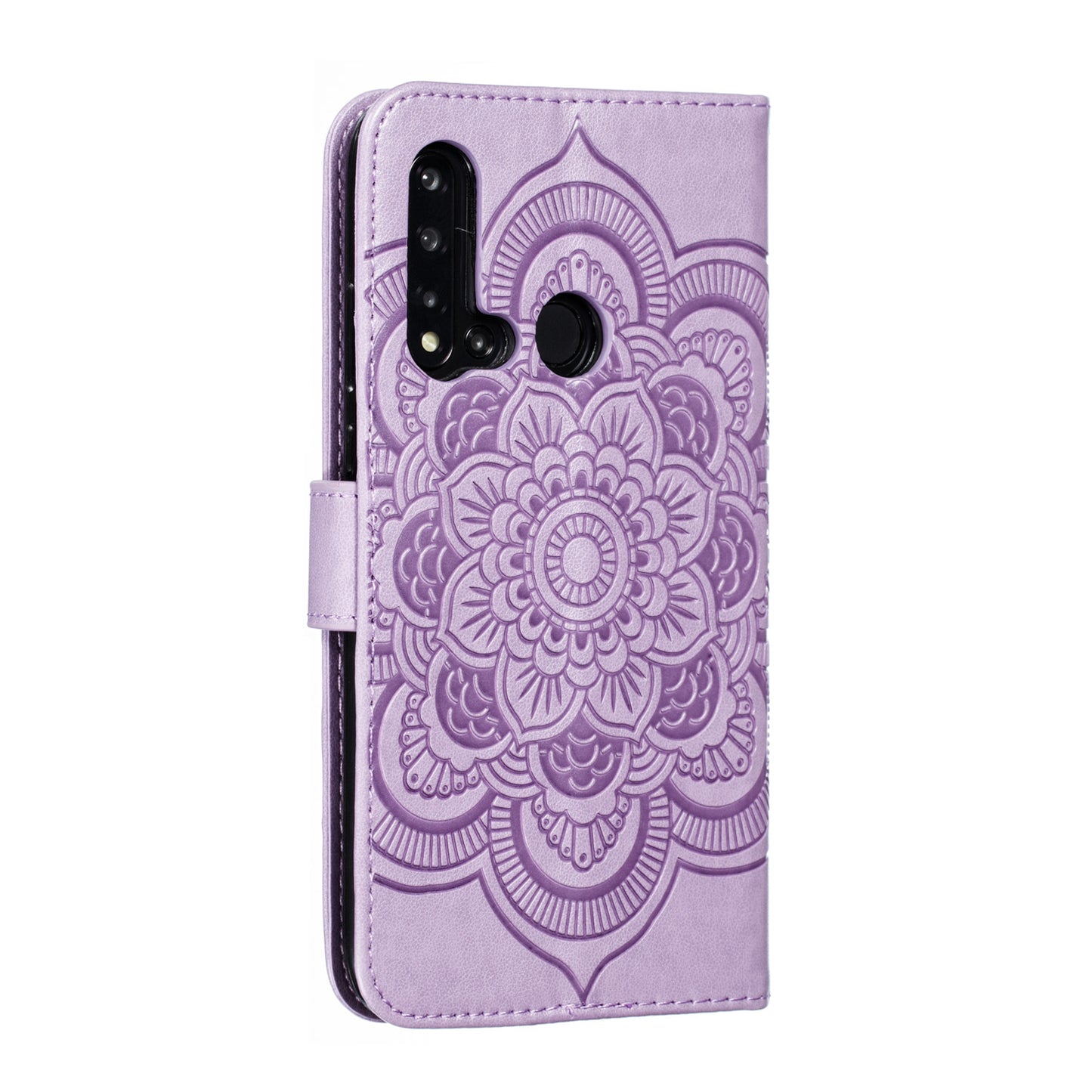 For Huawei P20 lite (2019) / nova 5i Imprint Mandala Flower Leather Wallet Shell