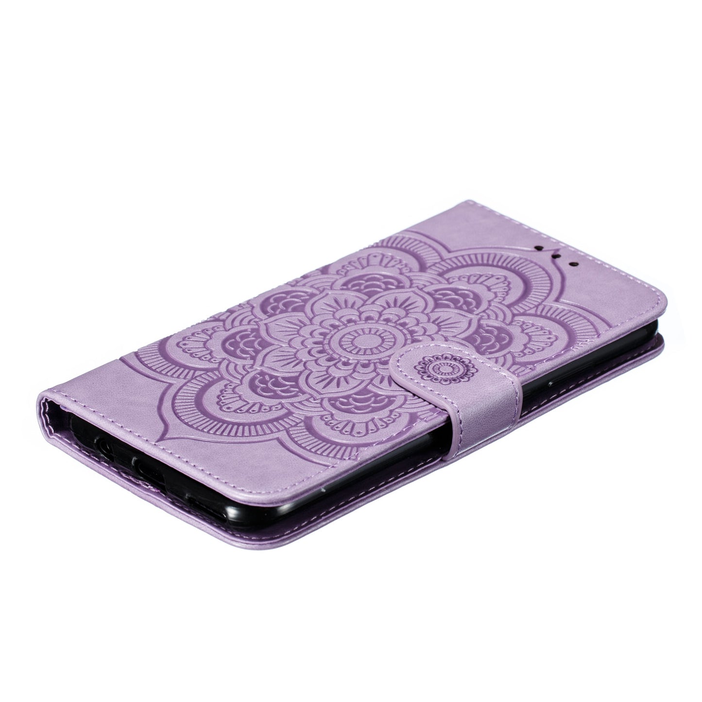 For Huawei P20 lite (2019) / nova 5i Imprint Mandala Flower Leather Wallet Shell