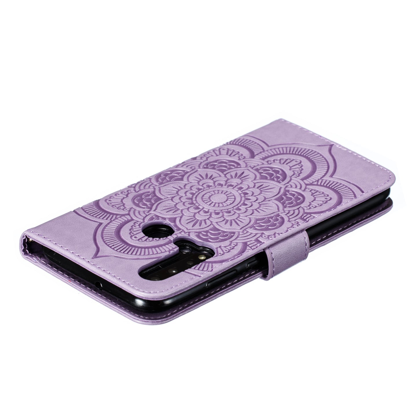 For Huawei P20 lite (2019) / nova 5i Imprint Mandala Flower Leather Wallet Shell