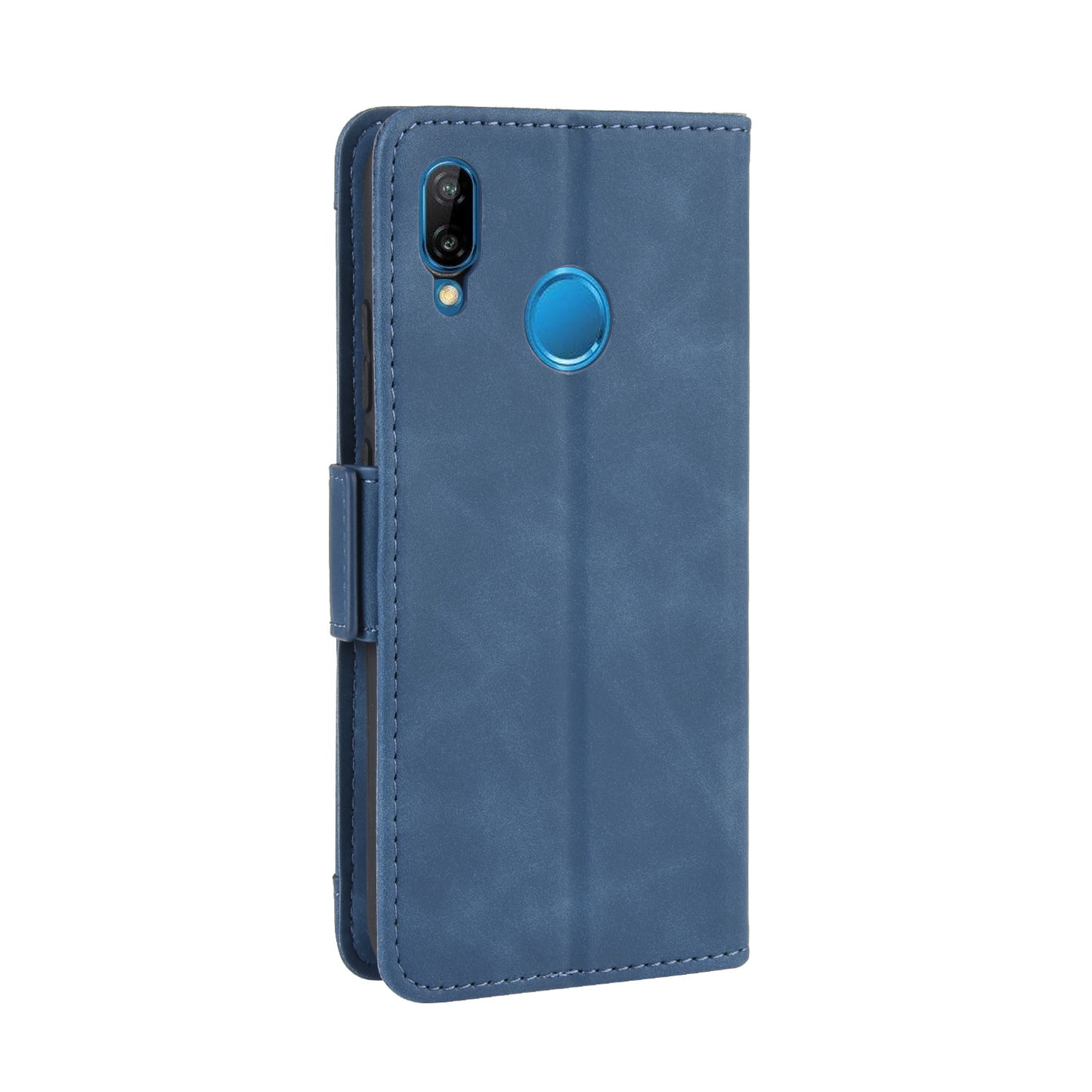 For Huawei P20 Lite (2018)/Nova 3e Protective Shell Leather Wallet Stand with Multiple Card Slots Phone Case
