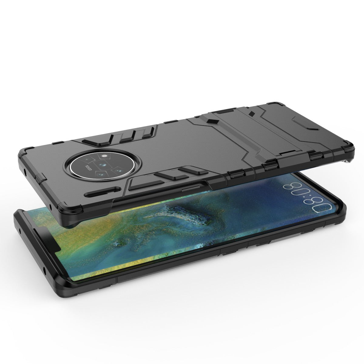 2-in-1 Plastic + TPU Combo Shell with Kickstand for Huawei Mate 30 Pro