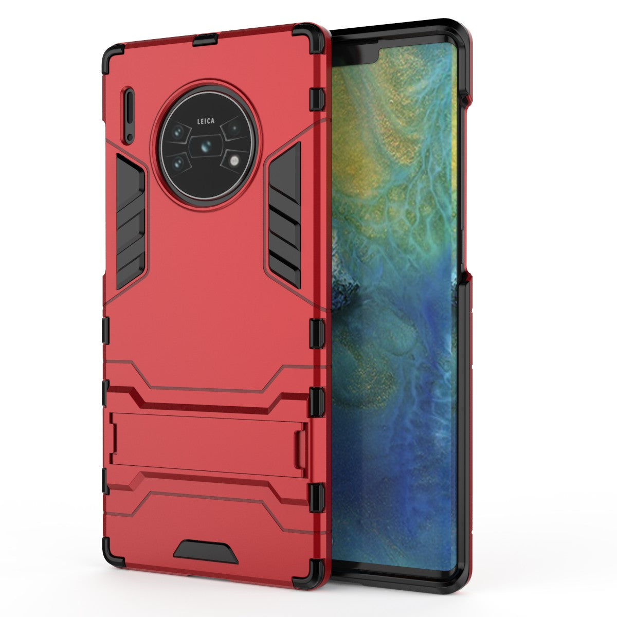 2-in-1 Plastic + TPU Combo Shell with Kickstand for Huawei Mate 30 Pro