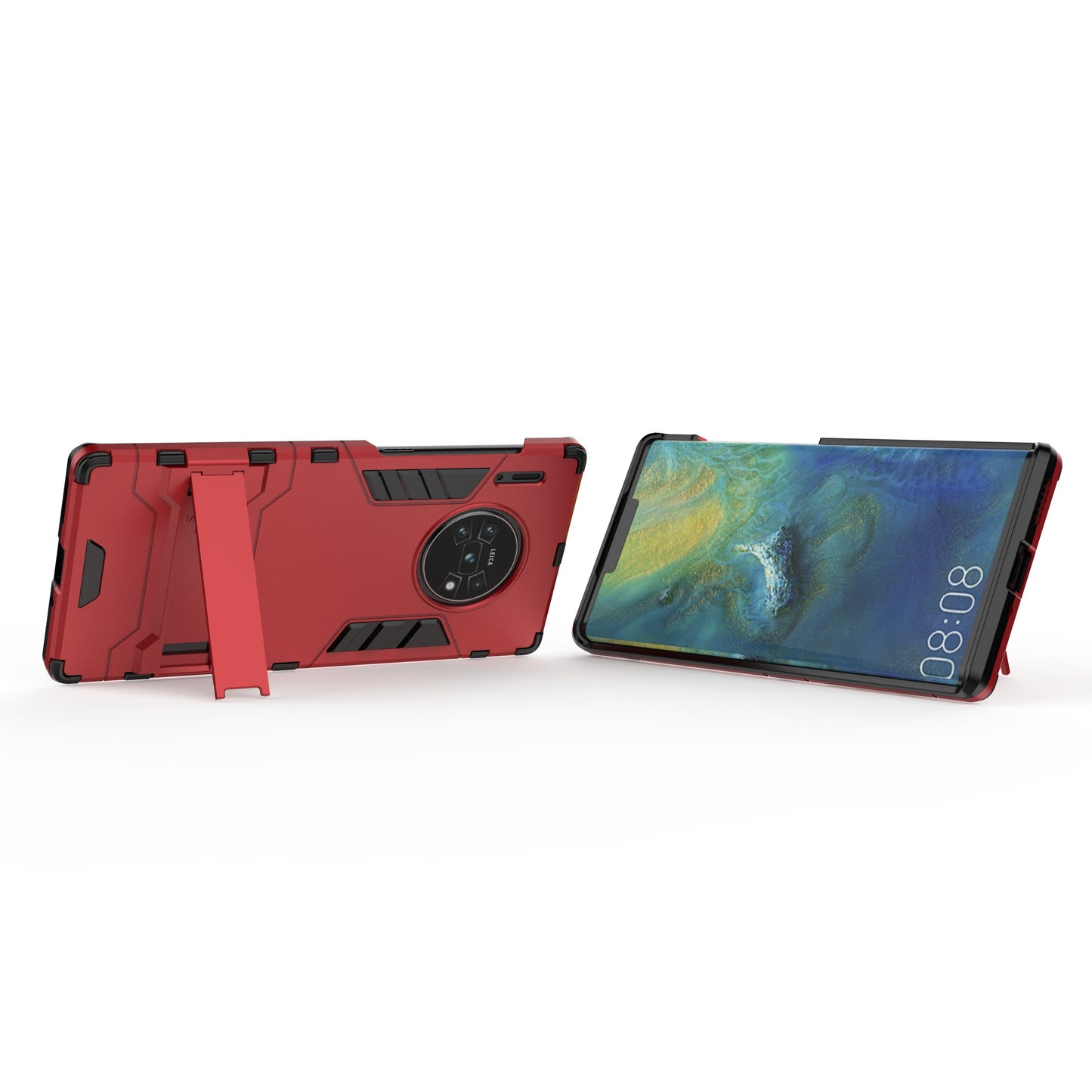 2-in-1 Plastic + TPU Combo Shell with Kickstand for Huawei Mate 30 Pro