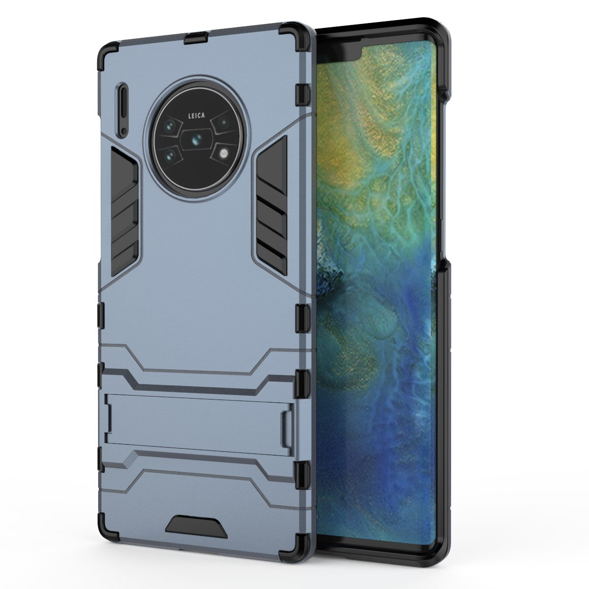 2-in-1 Plastic + TPU Combo Shell with Kickstand for Huawei Mate 30 Pro