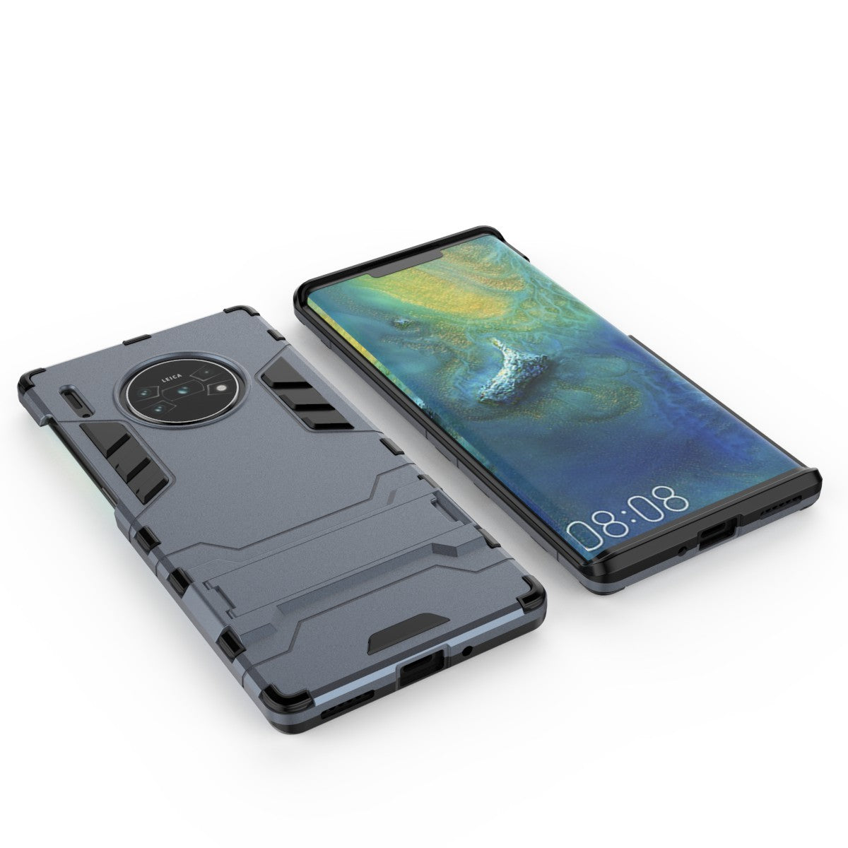 2-in-1 Plastic + TPU Combo Shell with Kickstand for Huawei Mate 30 Pro