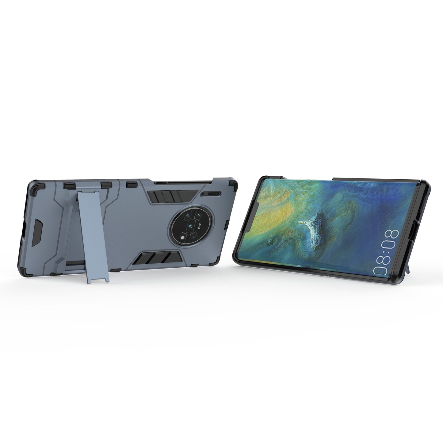 2-in-1 Plastic + TPU Combo Shell with Kickstand for Huawei Mate 30 Pro