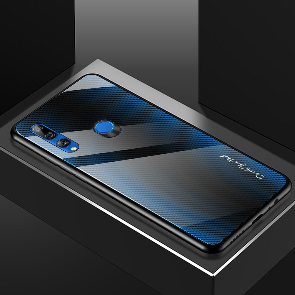 Gradient PC+Tempered Glass Back+Soft TPU Edge Case for Huawei Y9 Prime 2019