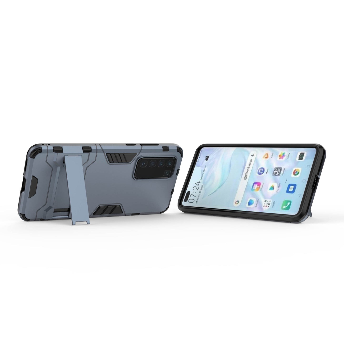 2-in-1 Plastic + TPU Phone Shell with Kickstand Cover for Huawei P40