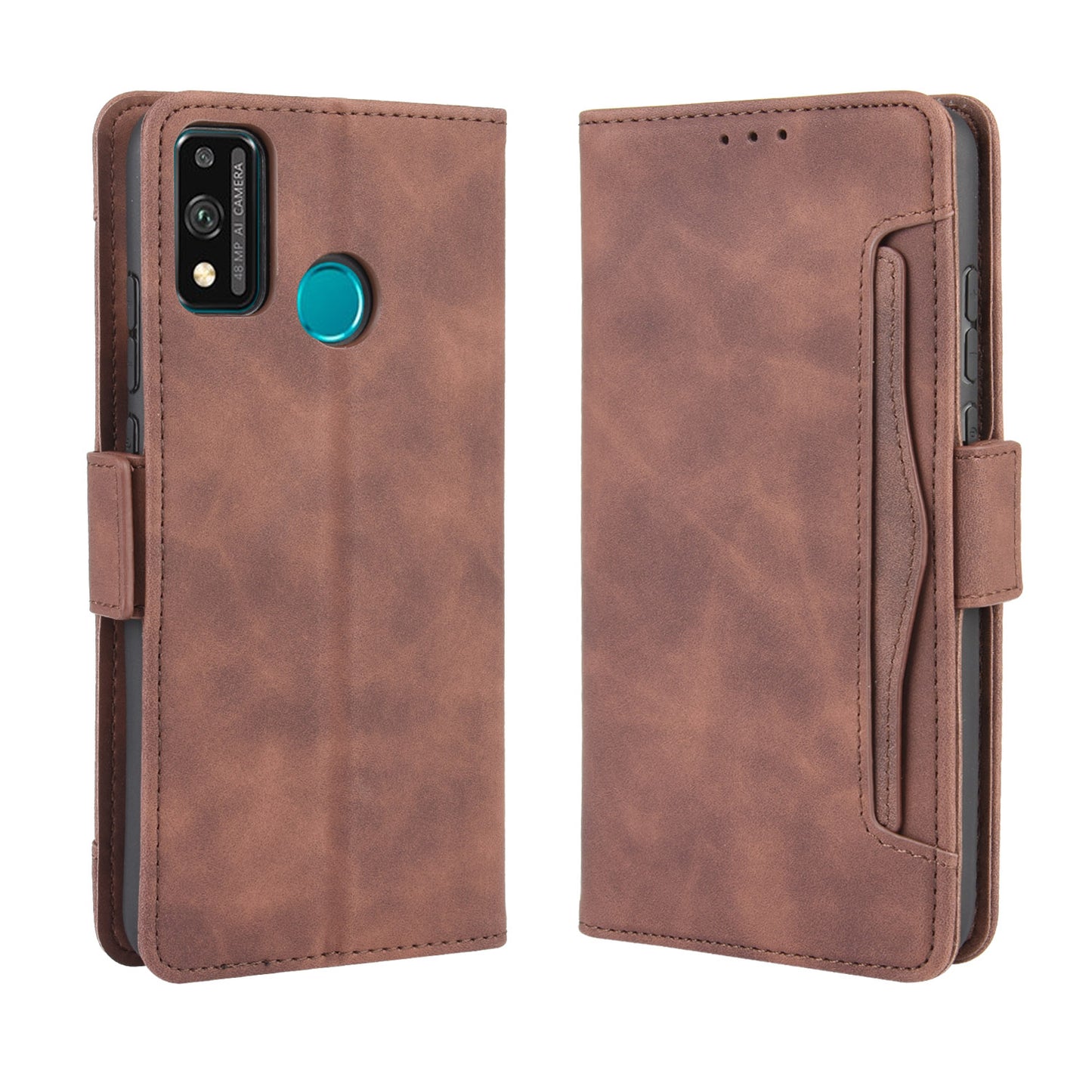 For Honor 9X Lite Leather Case with Multiple Card Slots Wallet