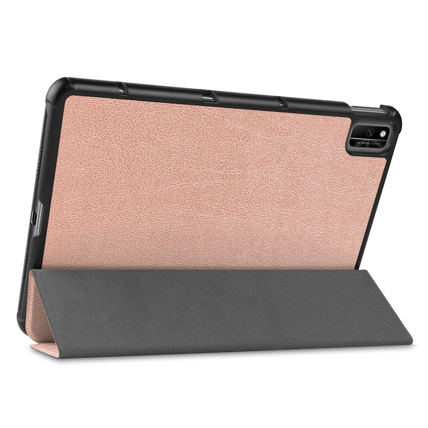 For Huawei MatePad 10.4 (2020)/(2022)/Honor V6 PU Leather Case Protective Shell Shockproof Three-fold Stand Tablet Cover