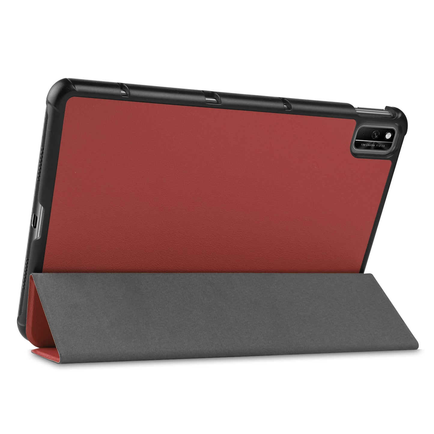 For Huawei MatePad 10.4 (2020)/(2022)/Honor V6 PU Leather Case Protective Shell Shockproof Three-fold Stand Tablet Cover
