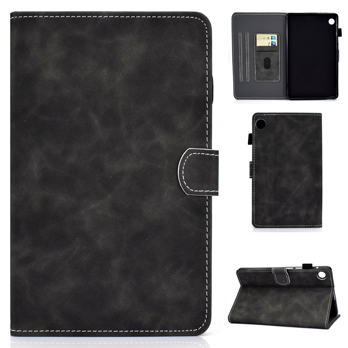 Leather Stand Case with Card Slots for Huawei MatePad T8
