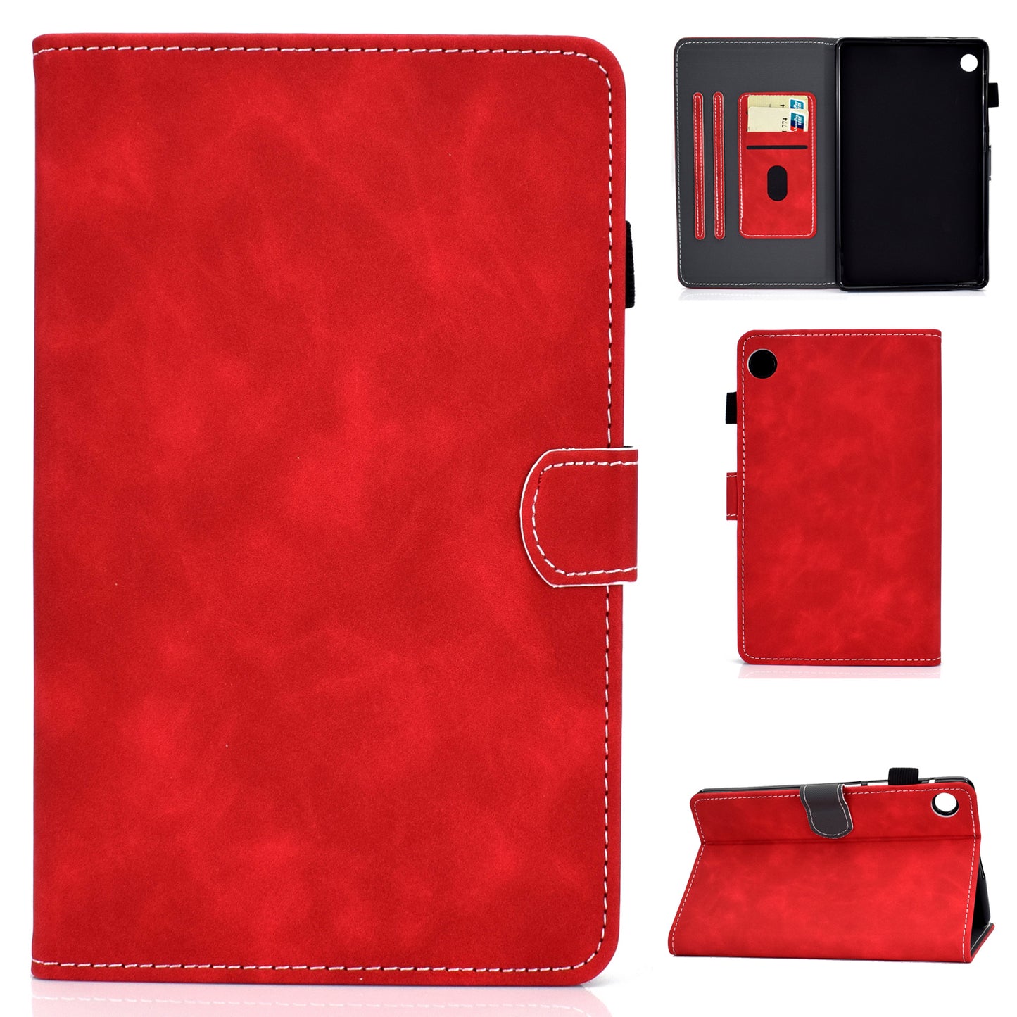 Leather Stand Case with Card Slots for Huawei MatePad T8