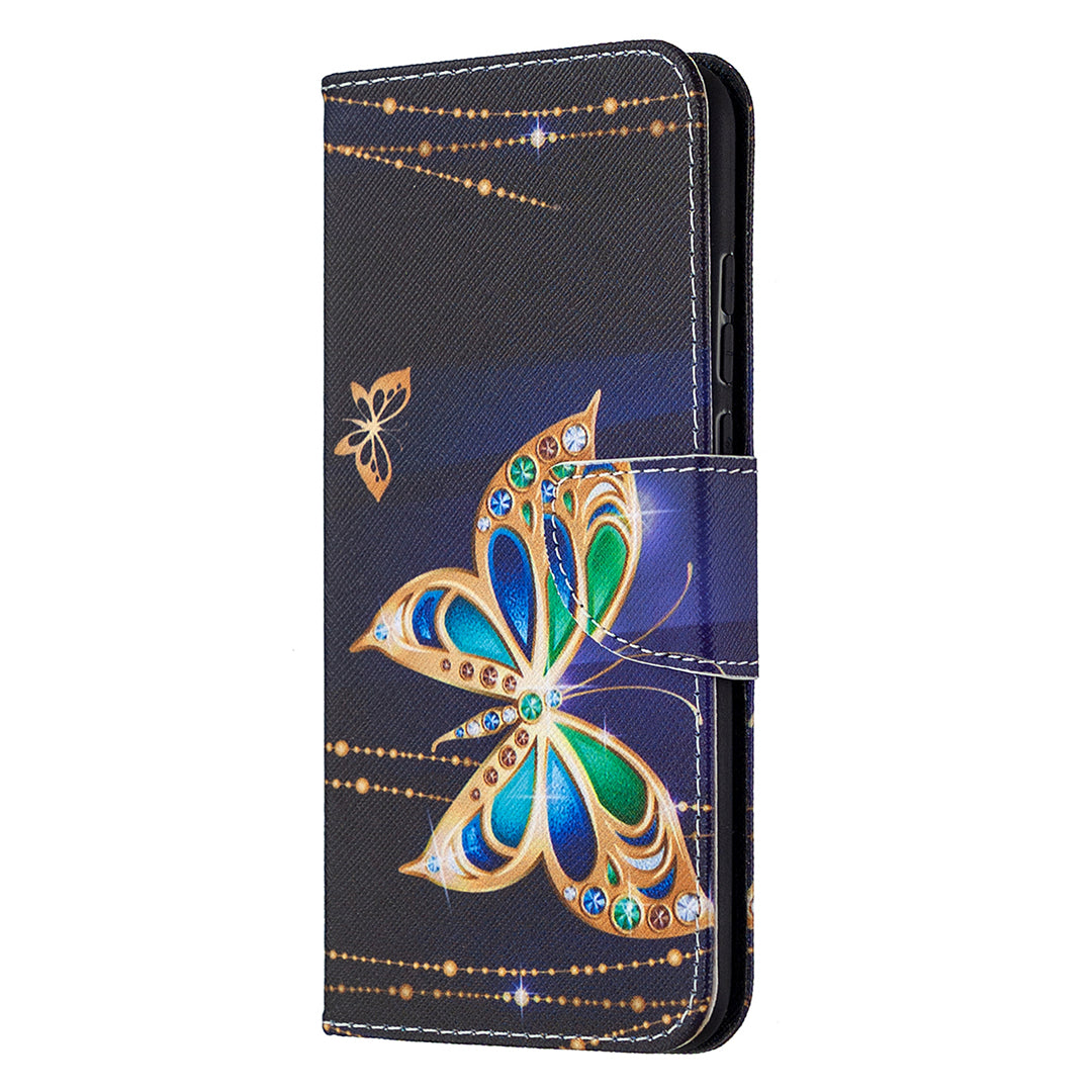 Pattern Printing Wallet Stand Leather Mobile Phone Shell for Honor 9X Lite