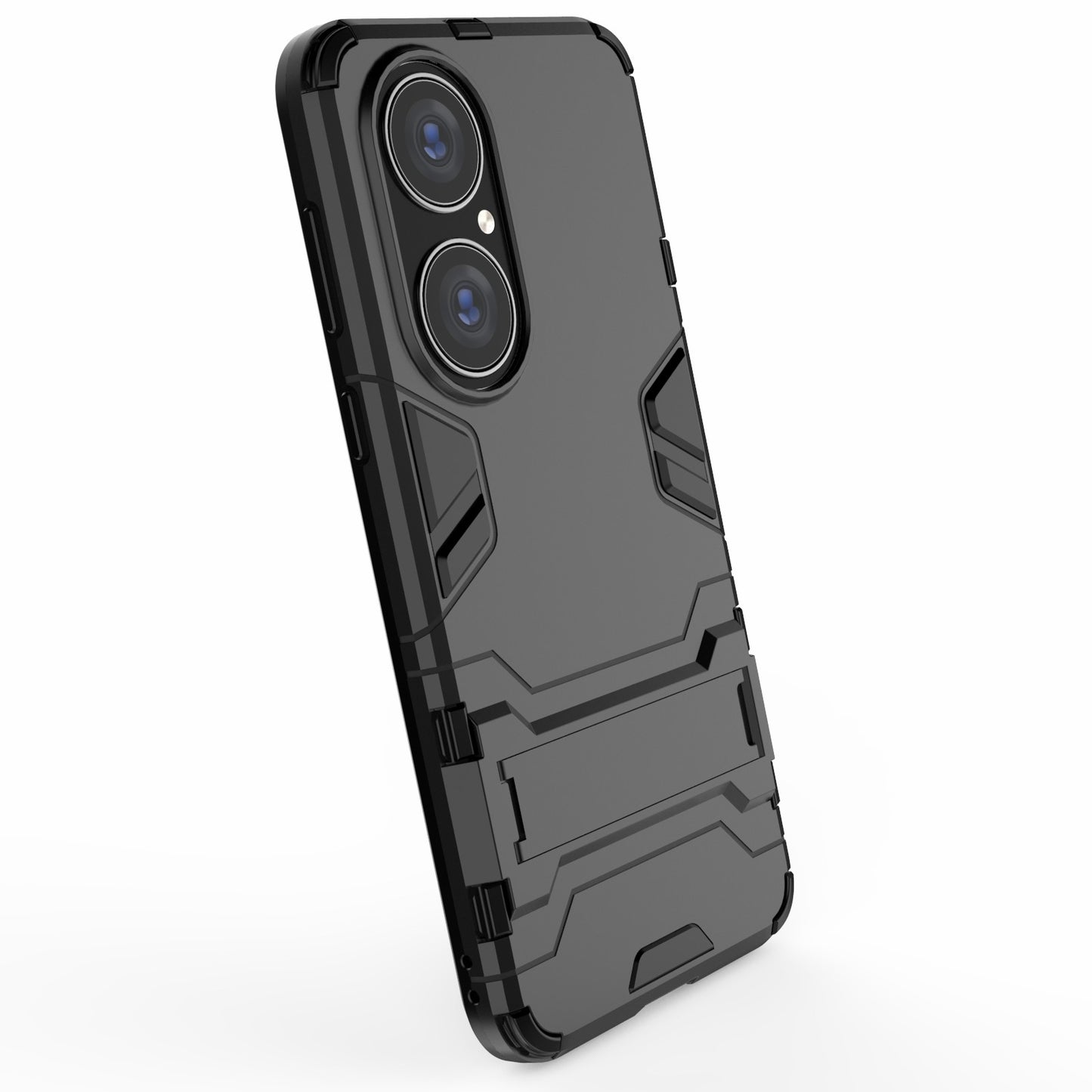 2 in 1 Full Protection Hybrid Phone Protector Cover Case with Kickstand Design for Huawei P50
