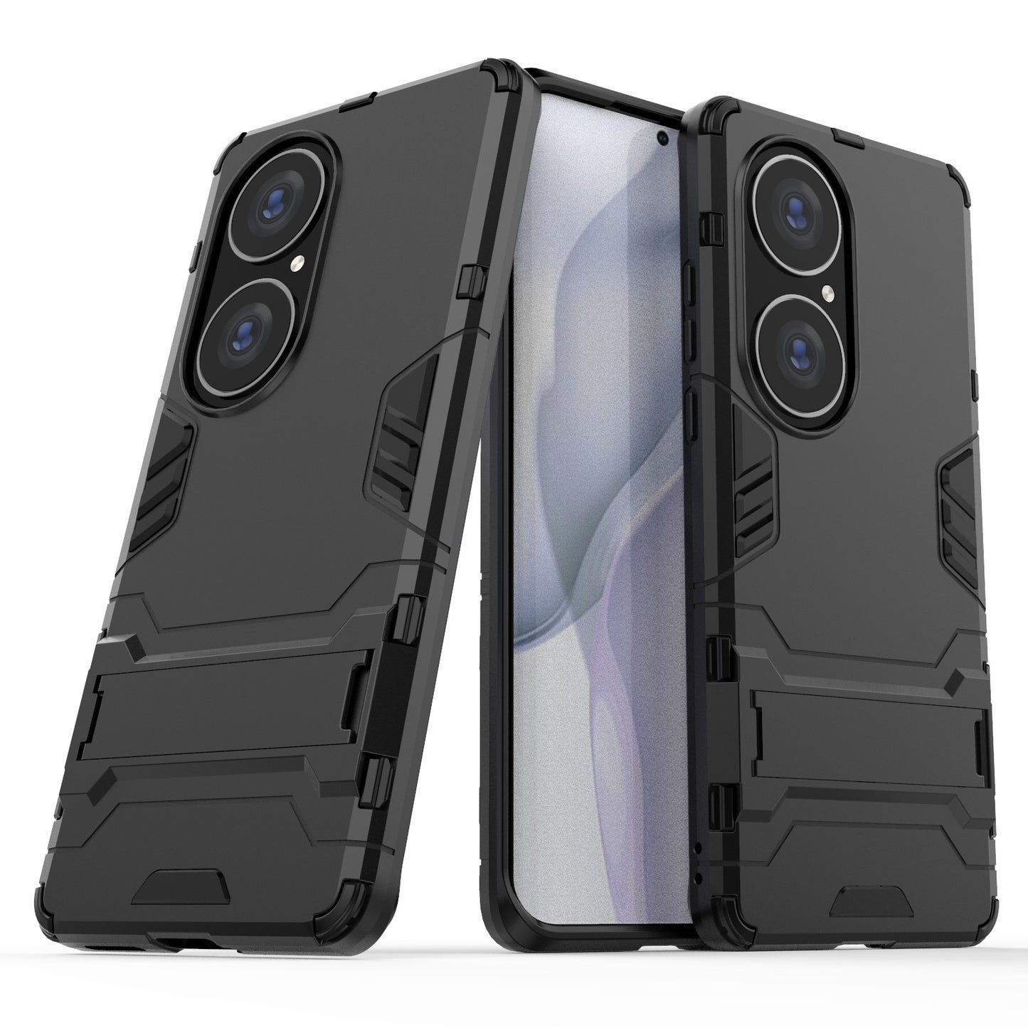 2 in 1 Kickstand Design Hybrid Phone Protector Full Protection Cover Case for Huawei P50 Pro