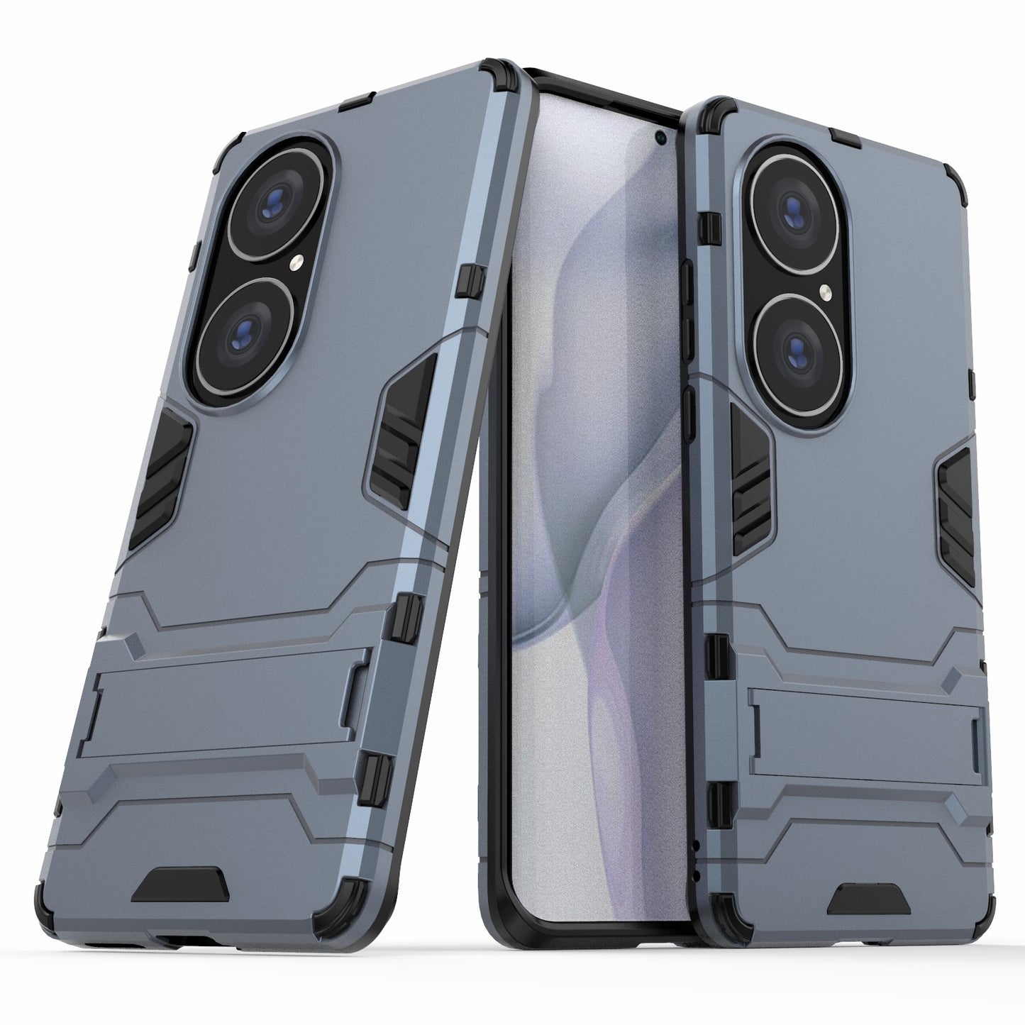 2 in 1 Kickstand Design Hybrid Phone Protector Full Protection Cover Case for Huawei P50 Pro