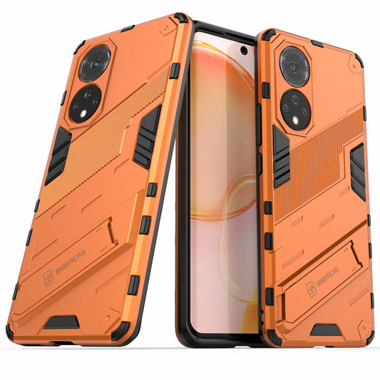 PC + TPU Hybrid Phone Case Shockproof Cover with Kickstand for Honor 50